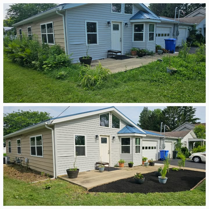 Recent outdoor cleanup work by No Limit Lawn Care LLC