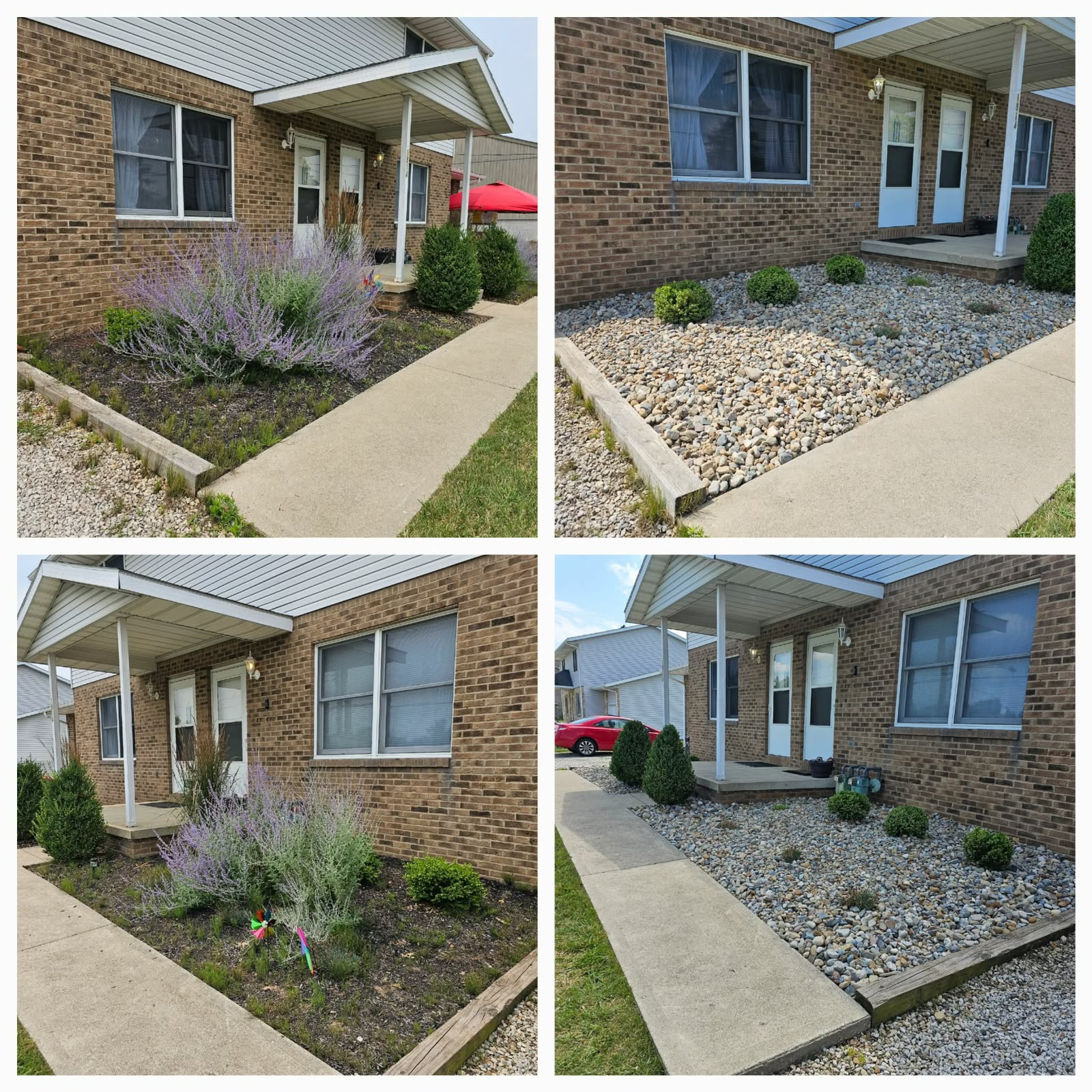 Recent outdoor cleanup work by No Limit Lawn Care LLC