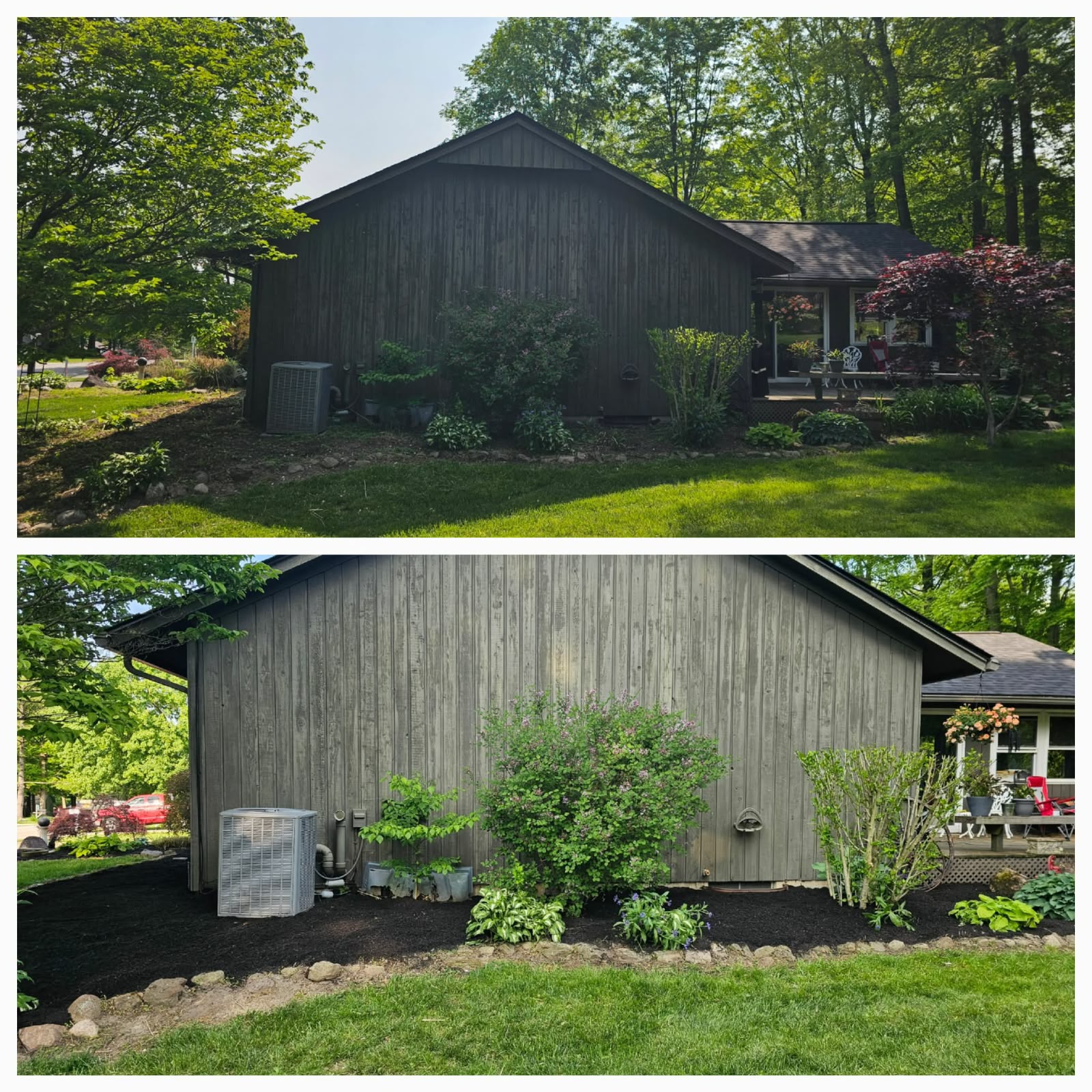 Recent outdoor cleanup work by No Limit Lawn Care LLC