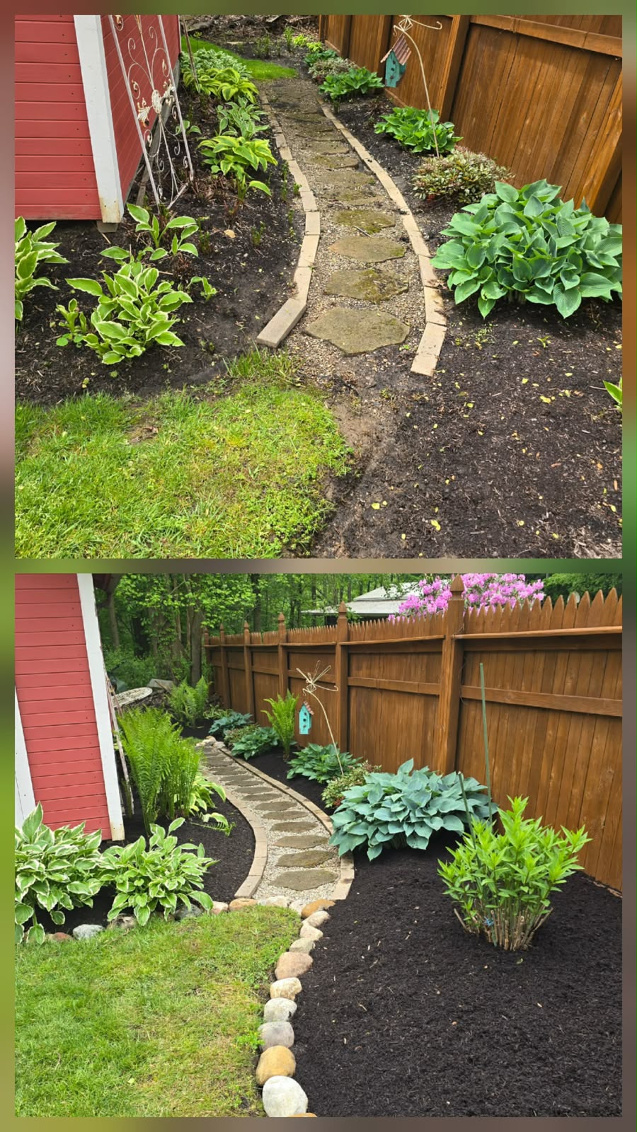 Recent outdoor cleanup work by No Limit Lawn Care LLC