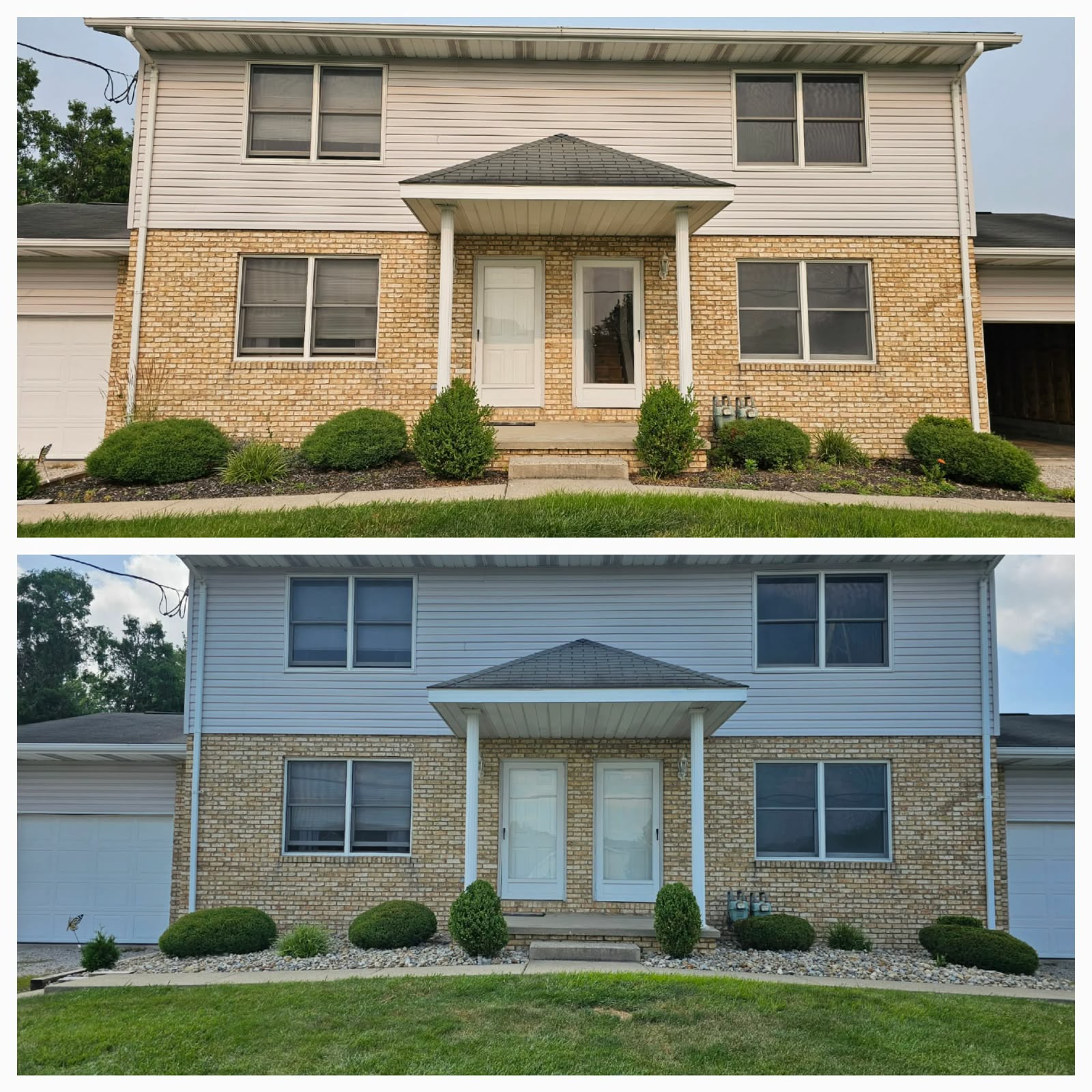 Recent outdoor cleanup work by No Limit Lawn Care LLC