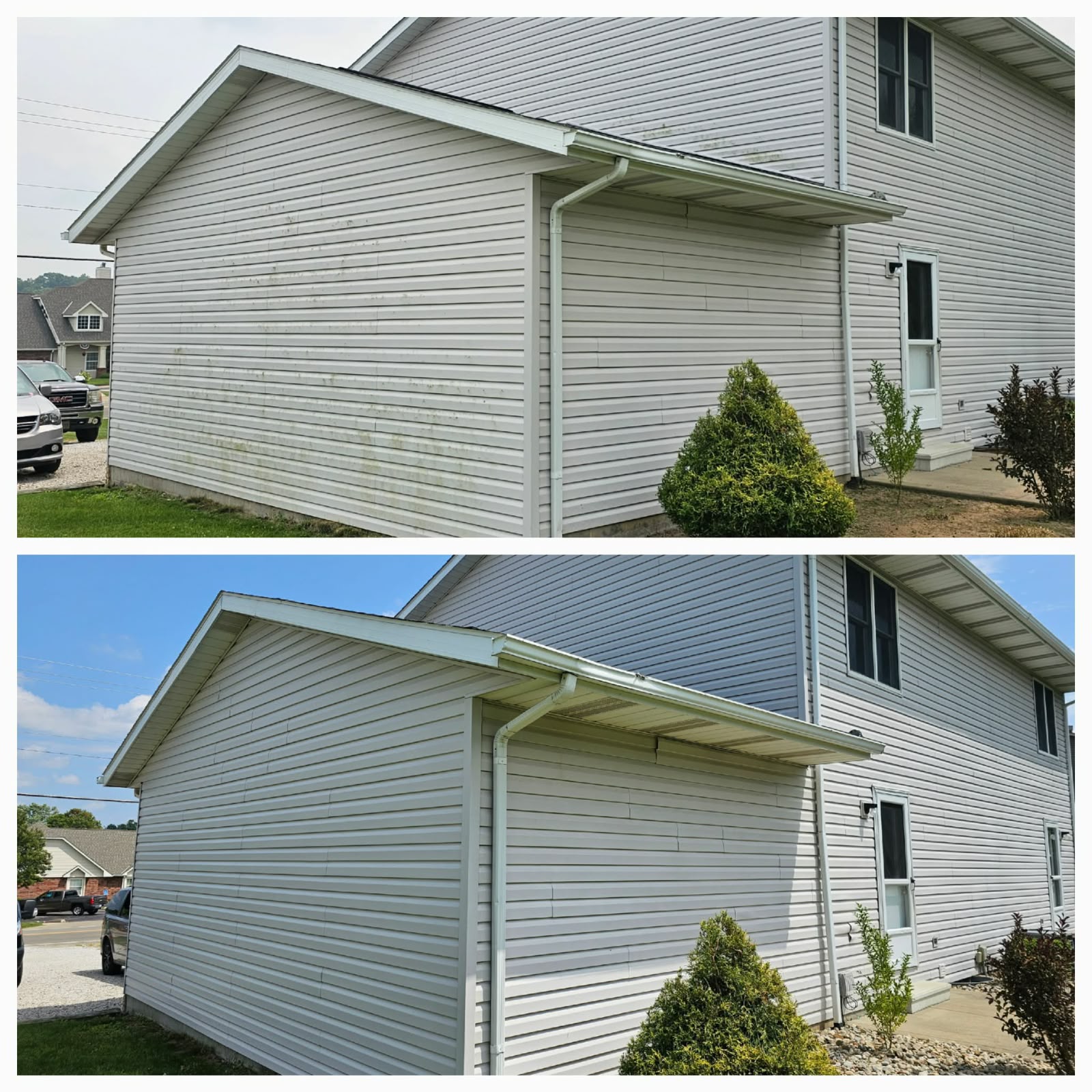 Recent outdoor cleanup work by No Limit Lawn Care LLC