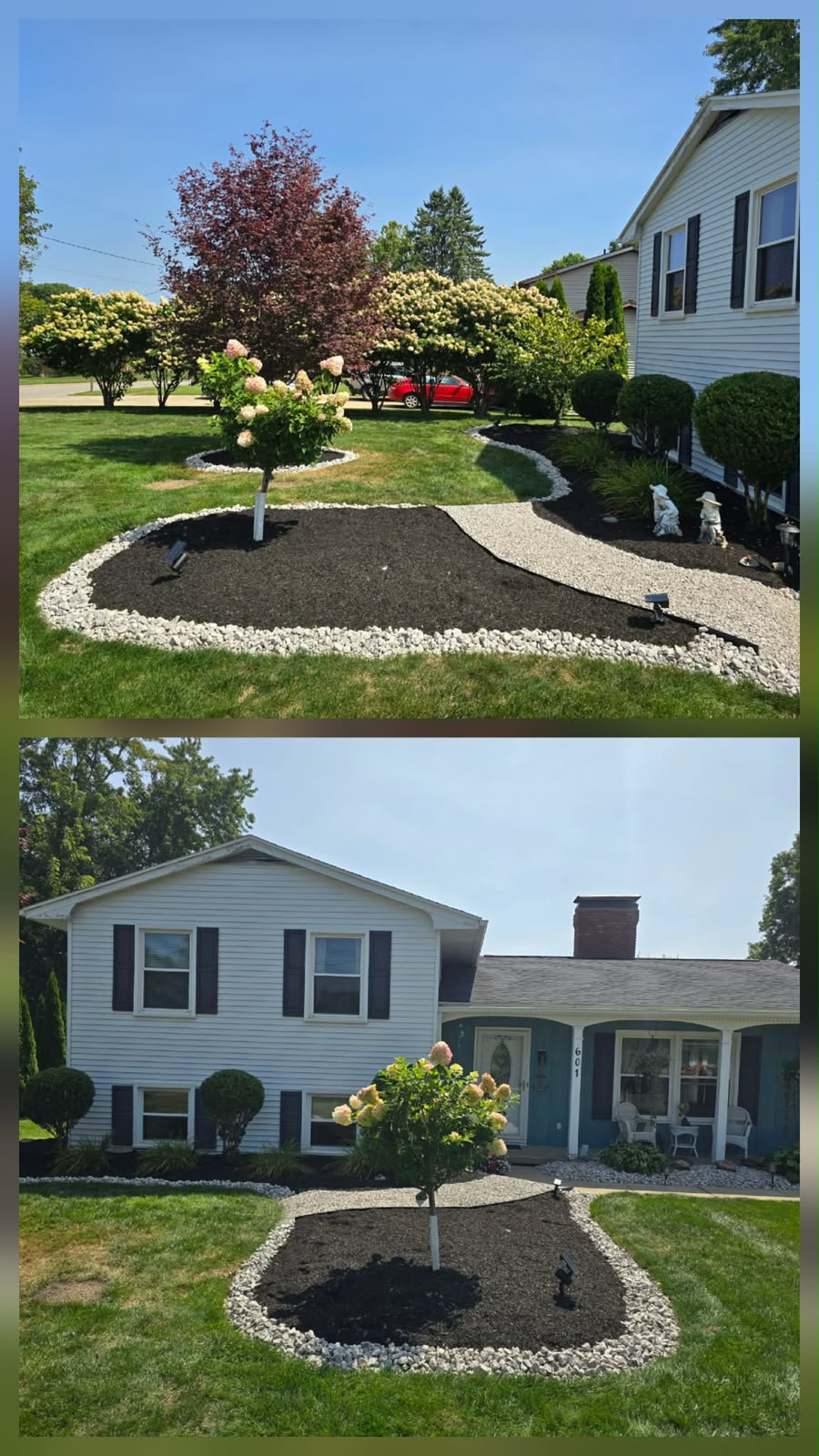 Recent outdoor cleanup work by No Limit Lawn Care LLC
