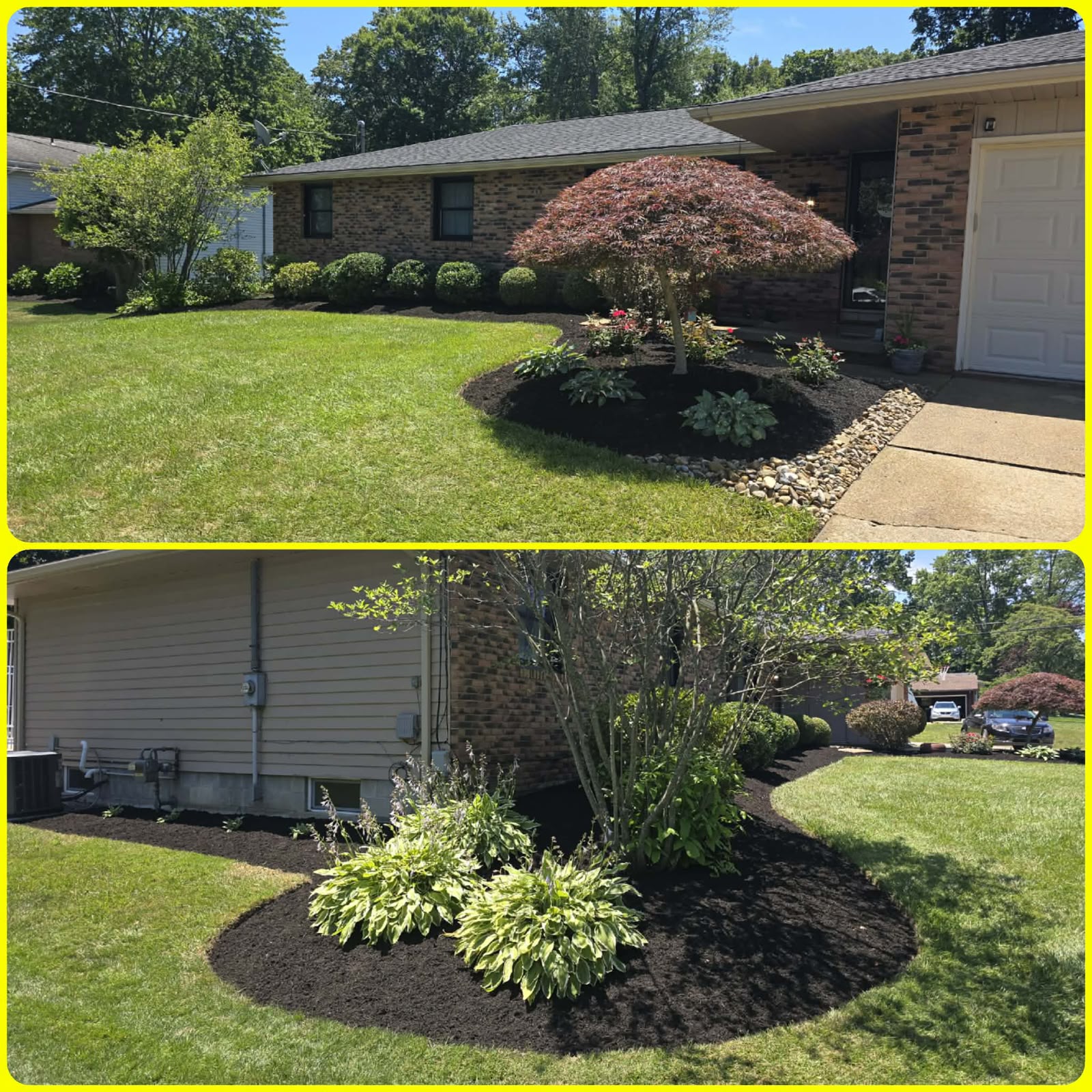 Recent outdoor cleanup work by No Limit Lawn Care LLC