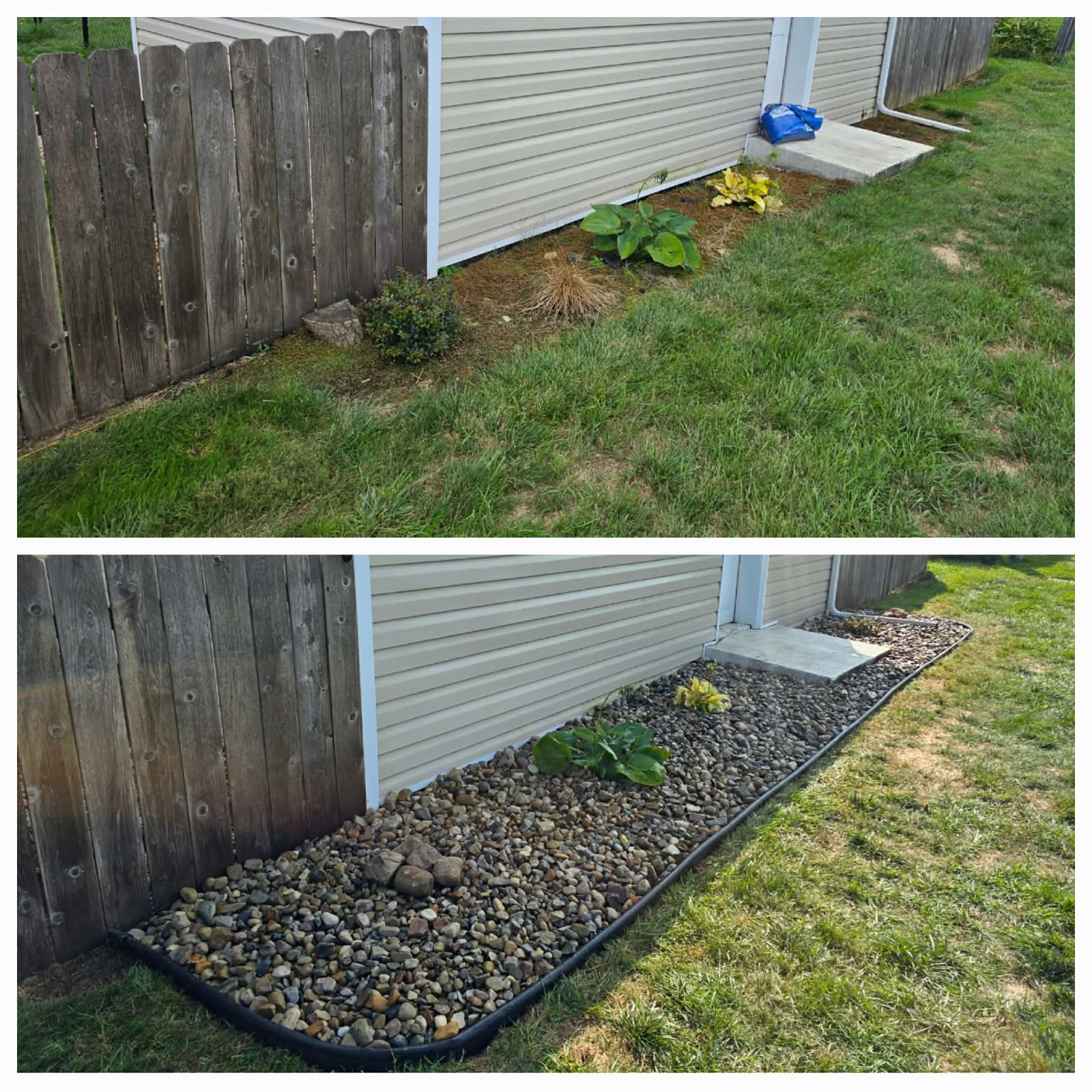 Recent outdoor cleanup work by No Limit Lawn Care LLC